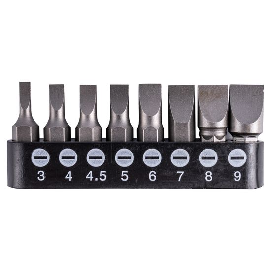 TORK CRAFT Insert Bit Set 8pce Slotted 3mm-9mm 25mm